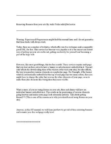 Removing Banners from your site-page-001