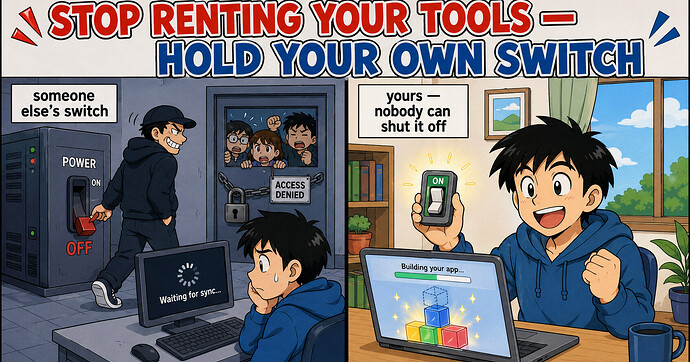 Stop renting your tools - hold your own switch
