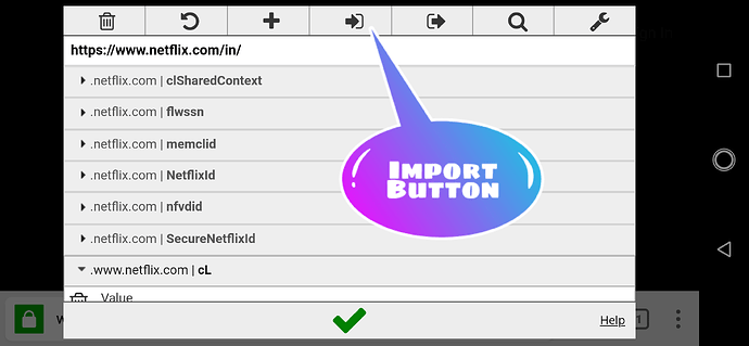 Import-Button