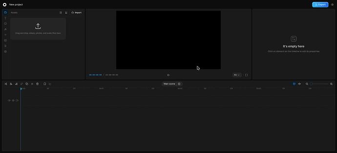The actual editor β real timeline, real multitrack