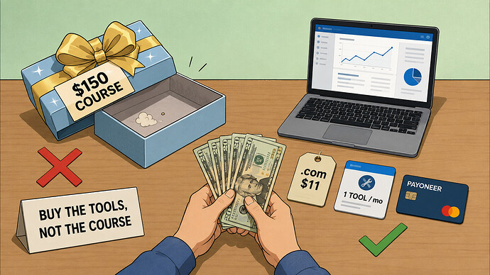 Your $150 buys tools that earn, not a course that doesn't