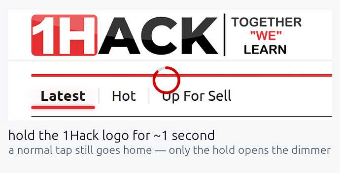 hold the logo