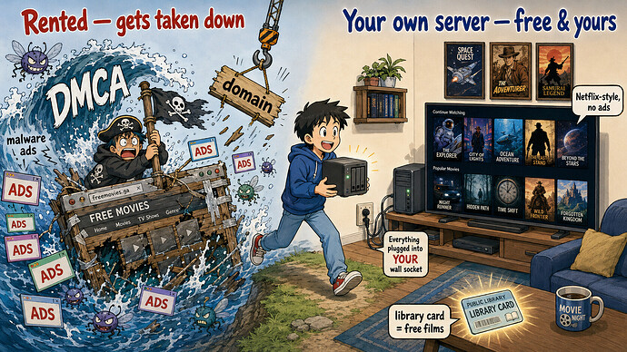 Own your streaming setup — free & permanent