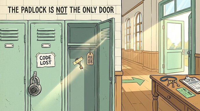 the padlock is not the only door
