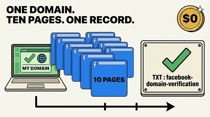 one domain, ten pages, one record