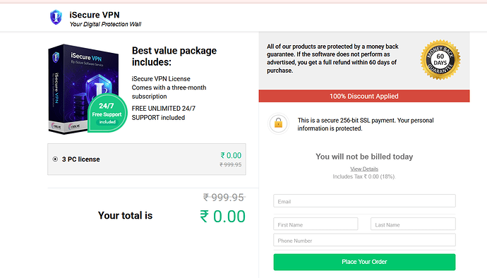 iSecure VPN — 3-Month Giveaway