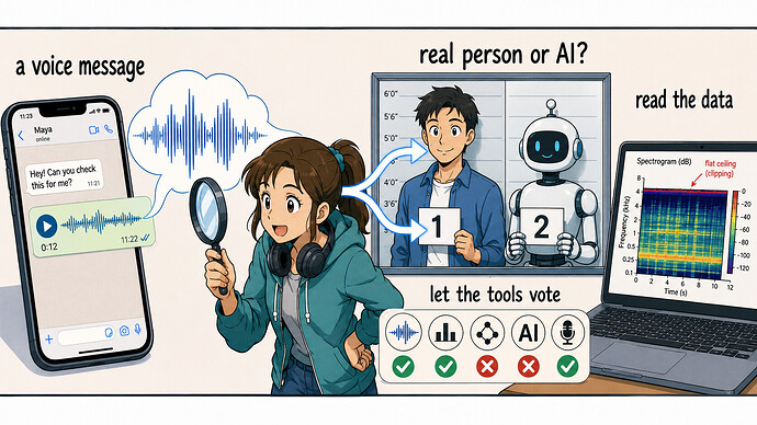Is this voice message real or AI? — check it yourself