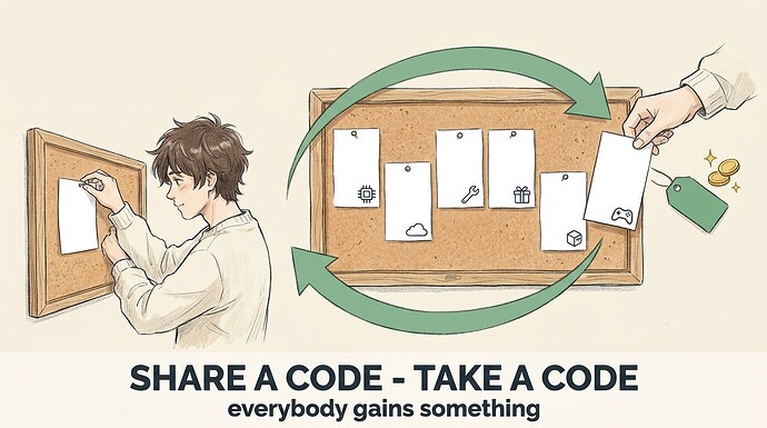 share a code, take a code