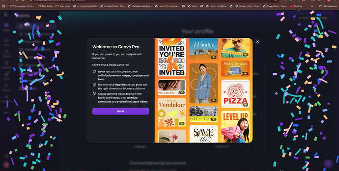 canva pro activated