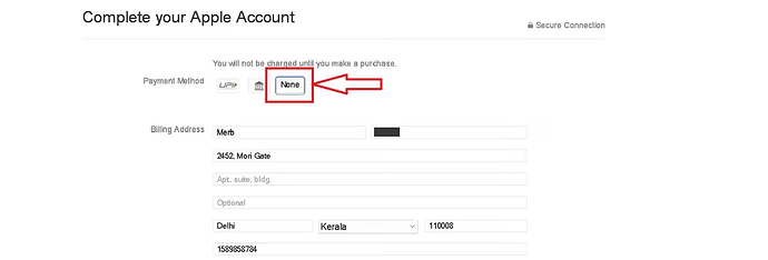 billing address