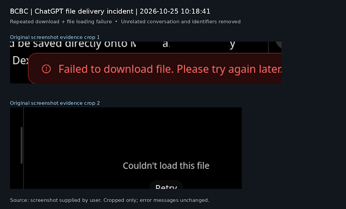 10:18:41 — repeated failure