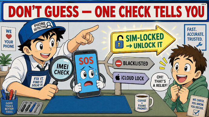 dont guess one IMEI check tells you