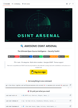 Awesome OSINT Arsenal