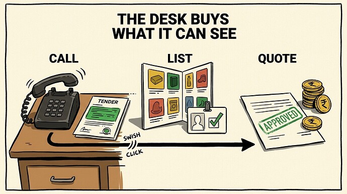 the desk buys what it can see