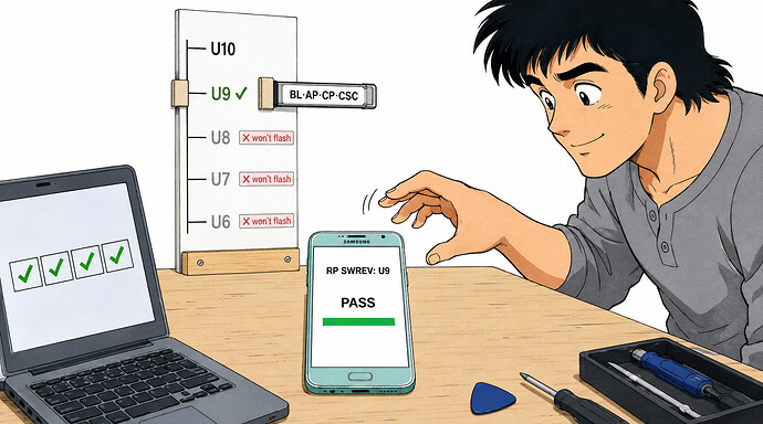 The moment the binary number finally matched and the phone said PASS