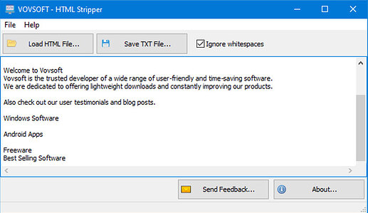 VovSoft-HTML-Stripper