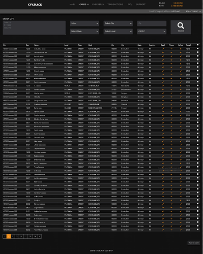 CVV.BLACK - MEMBER DASHBOARD