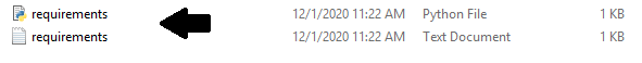 Install requirements